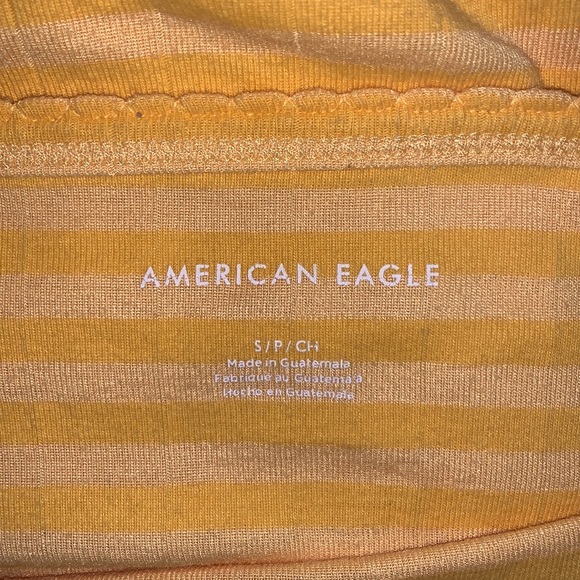 YELLOW AMERICAN EAGLE HALTER OPEN BACK TOP!! s - Picture 3 of 3